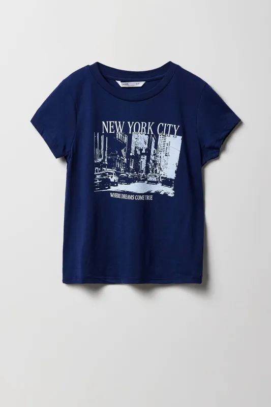T-shirt à imprimé New York pour fille sold by Urban Planet