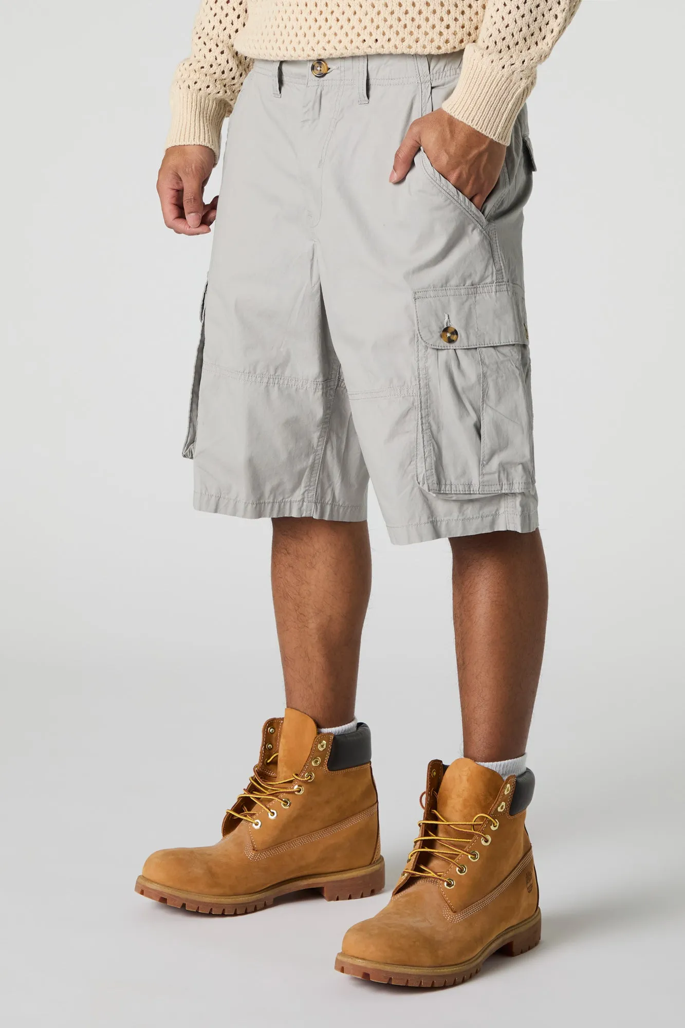 Short cargo long avec poches boutonnées sold by Urban Planet product image thumbnail 4