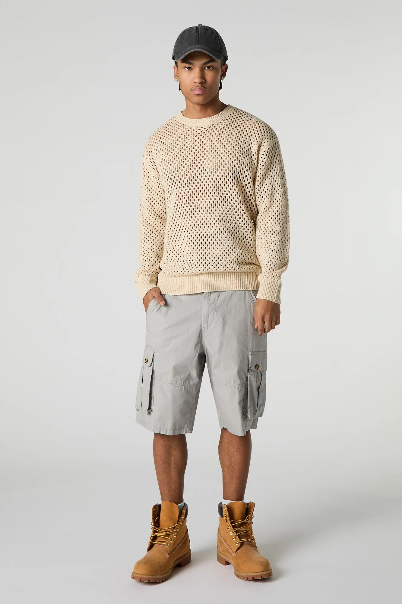 Short cargo long avec poches boutonnées sold by Urban Planet product image thumbnail 5