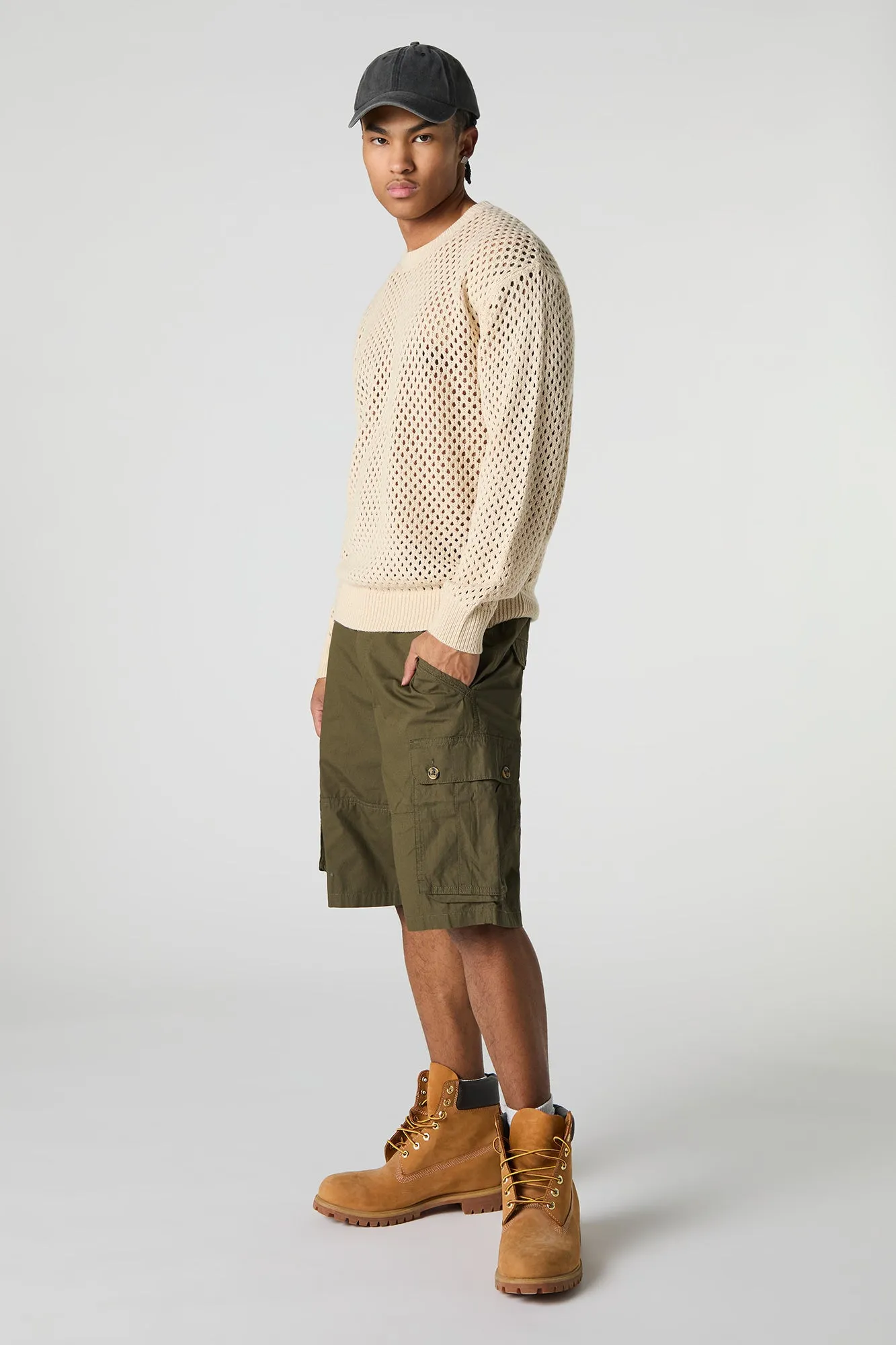 Short cargo long avec poches boutonnées sold by Urban Planet product image thumbnail 2