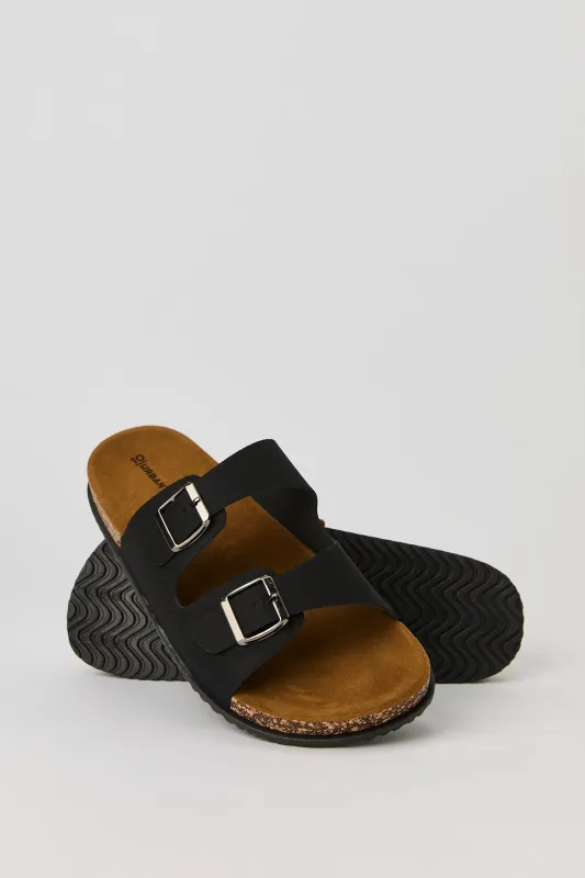 Sandales avec semelles en liège et boucles sold by Urban Planet