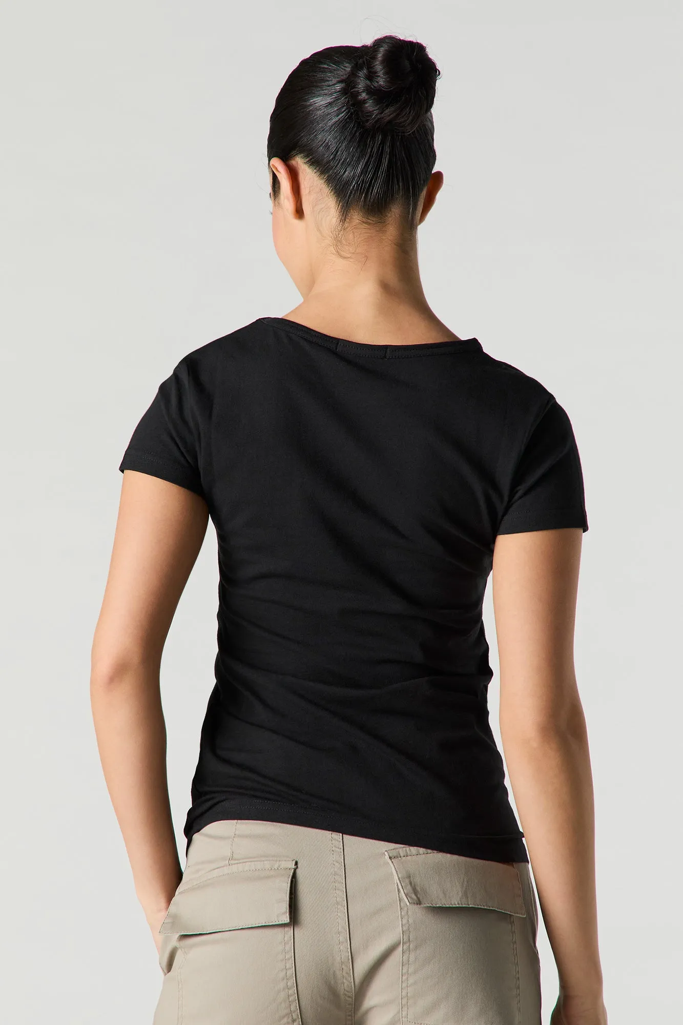 High Neck T-Shirt sold by Urban Planet product image thumbnail 5