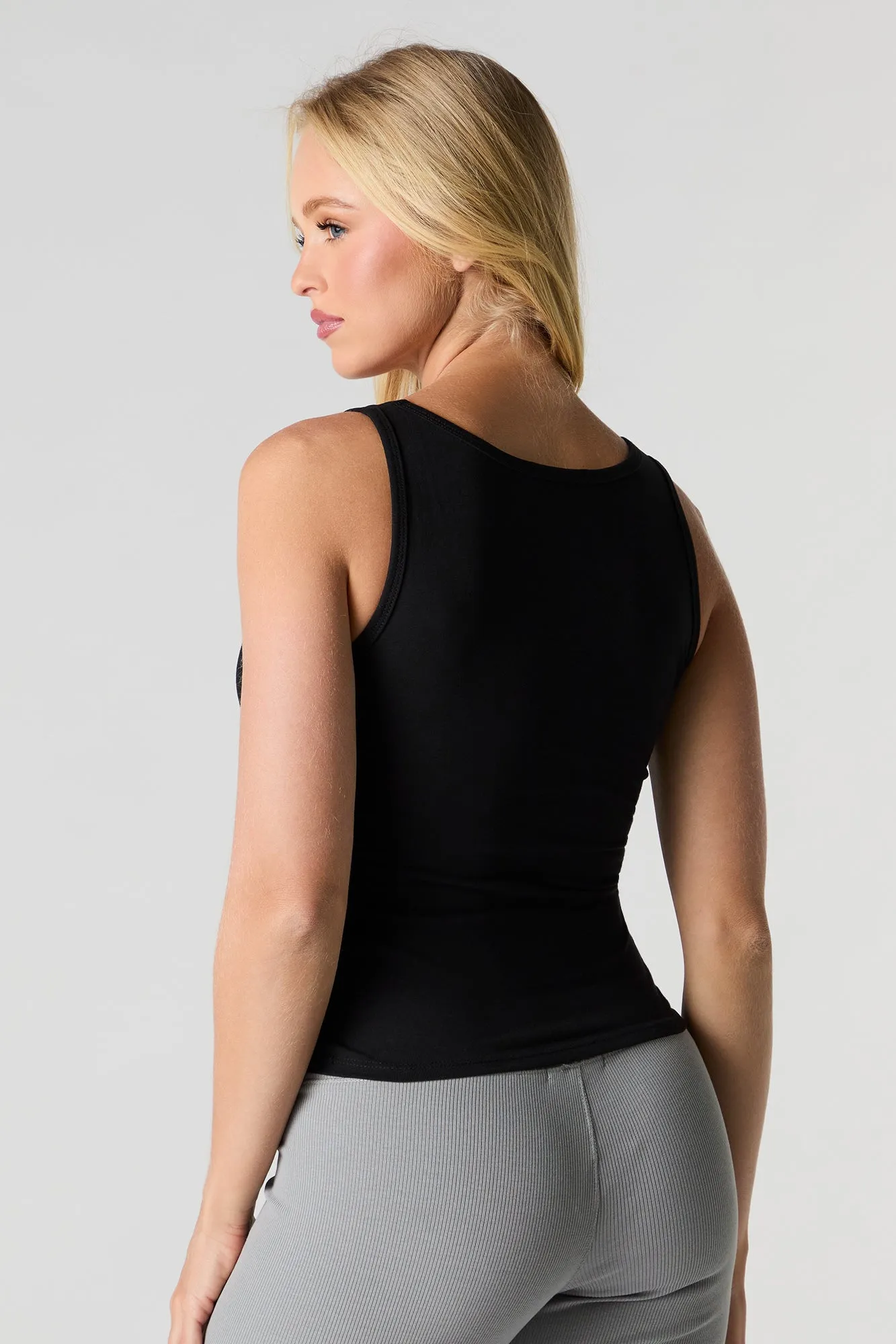 Camisole cintrée à encolure en coeur sold by Urban Planet product image thumbnail 5