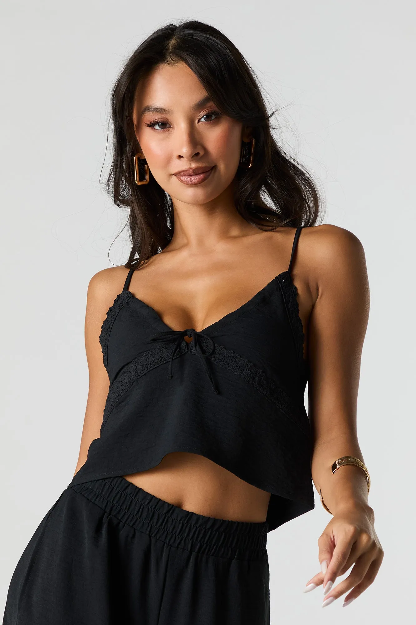 Flowy Lace Trim Cami sold by Urban Planet product image thumbnail 4