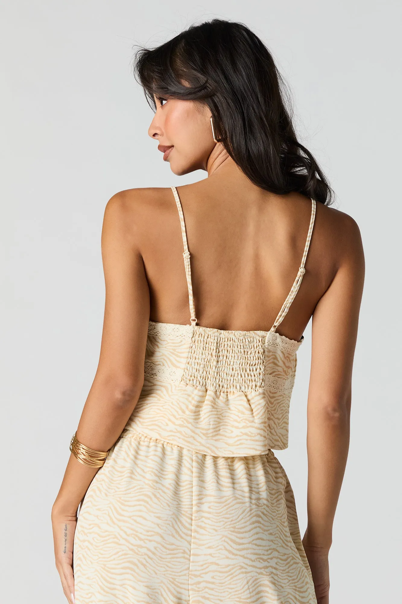 Flowy Lace Trim Cami sold by Urban Planet product image thumbnail 2