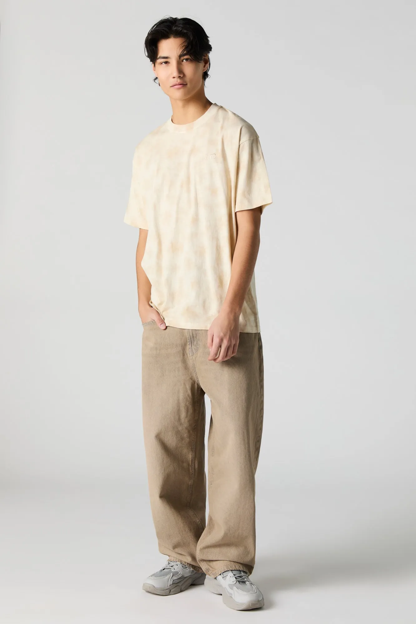 LTD Embroidered Tie Dye Relaxed T-Shirt sold by Urban Planet product image thumbnail 3