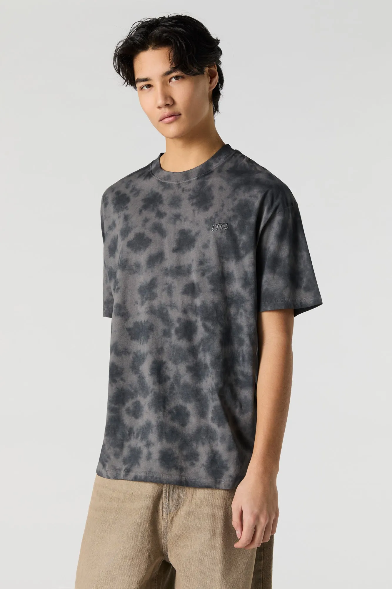 LTD Embroidered Tie Dye Relaxed T-Shirt sold by Urban Planet product image thumbnail 5