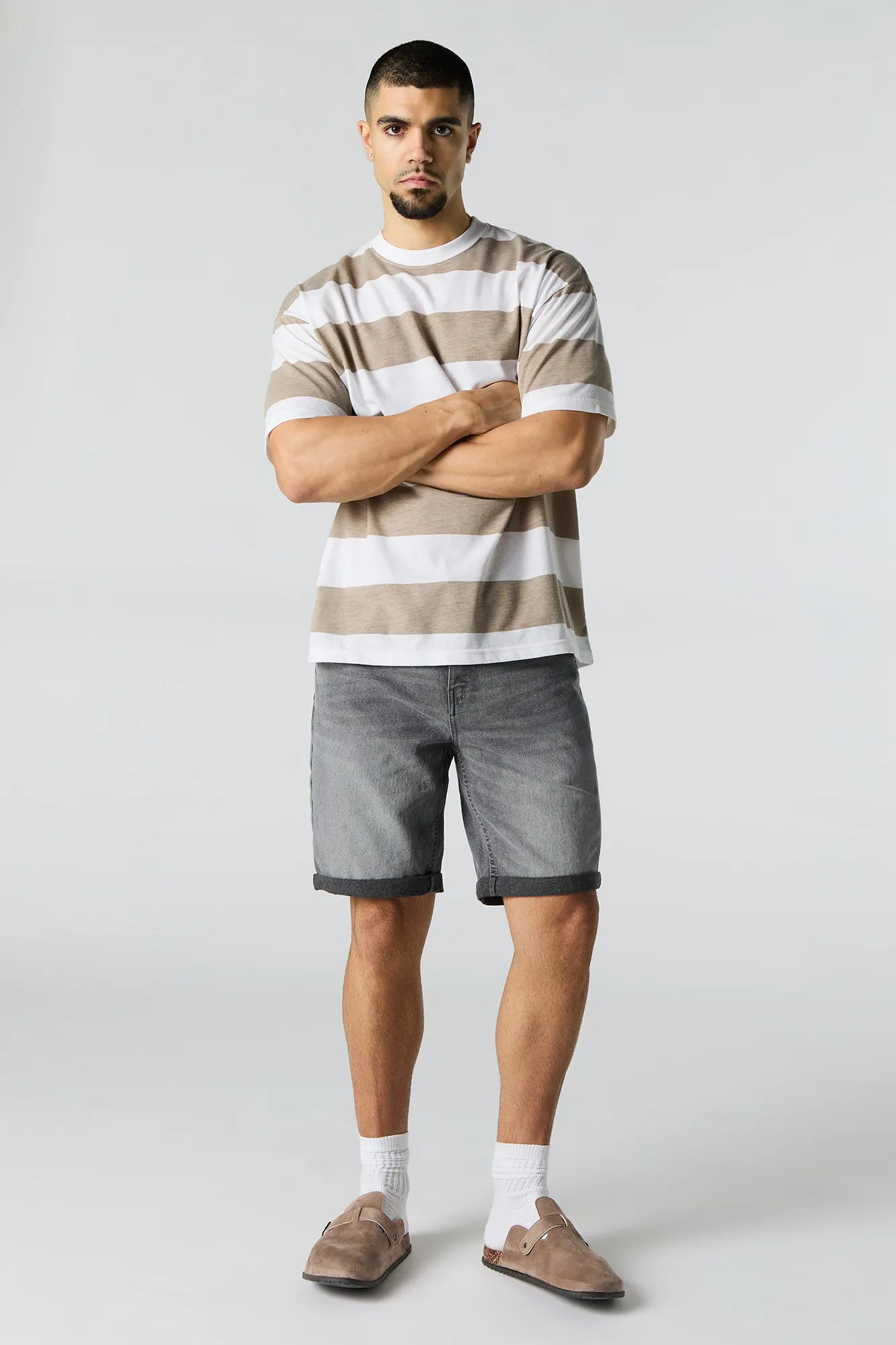 Stretch Denim Rolled Hem Short sold by Urban Planet product image thumbnail 2