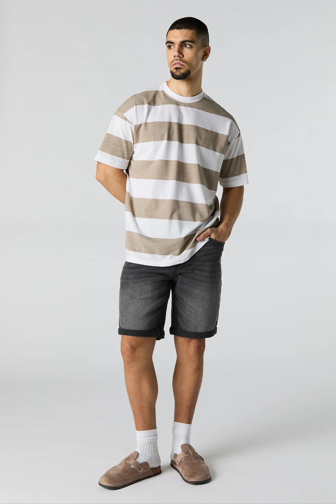 Stretch Denim Rolled Hem Short sold by Urban Planet product image thumbnail 5