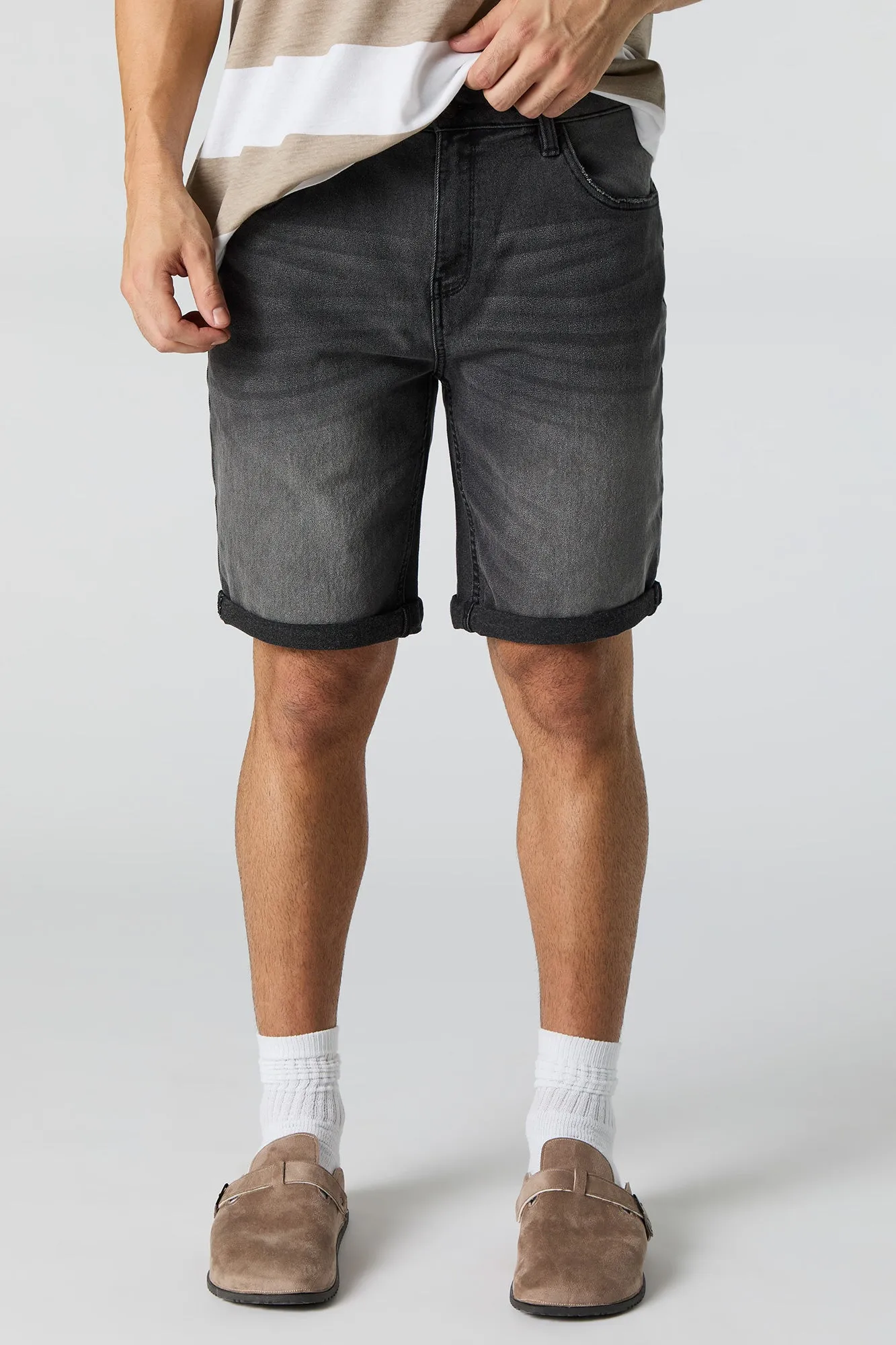 Stretch Denim Rolled Hem Short sold by Urban Planet product image thumbnail 4