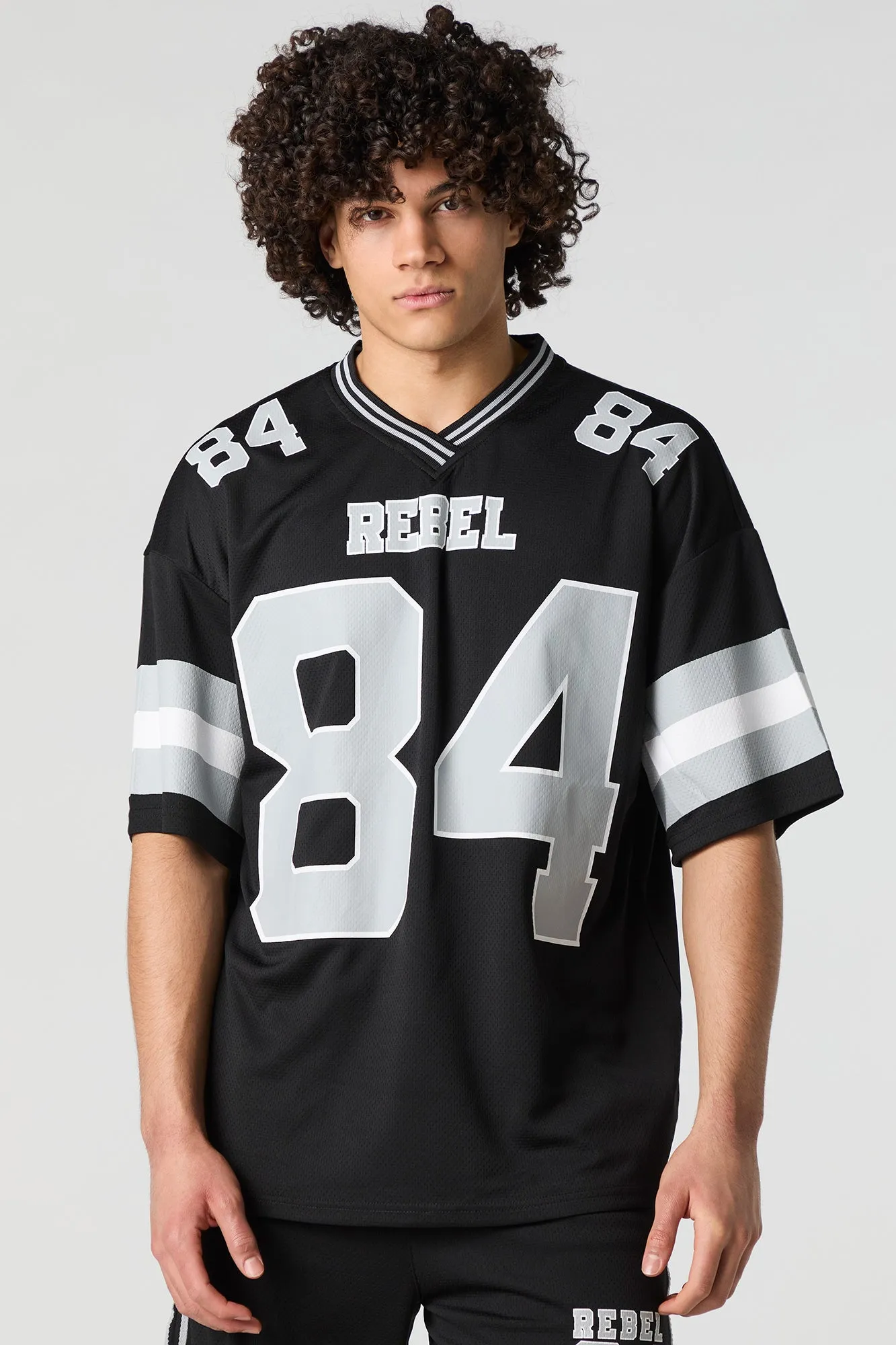 Graphic Mesh Athletic Jersey sold by Urban Planet product image thumbnail 4