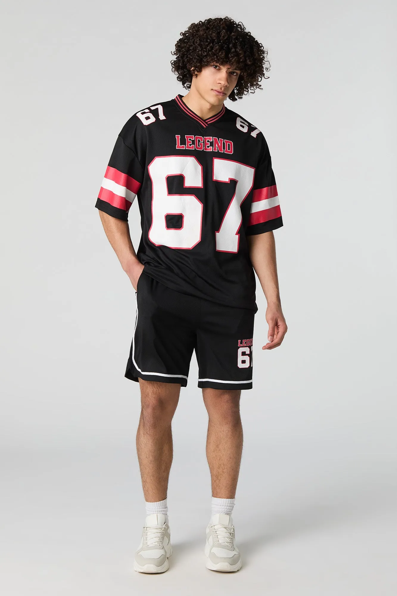 Jersey sport en filet imprimé sold by Urban Planet product image thumbnail 3