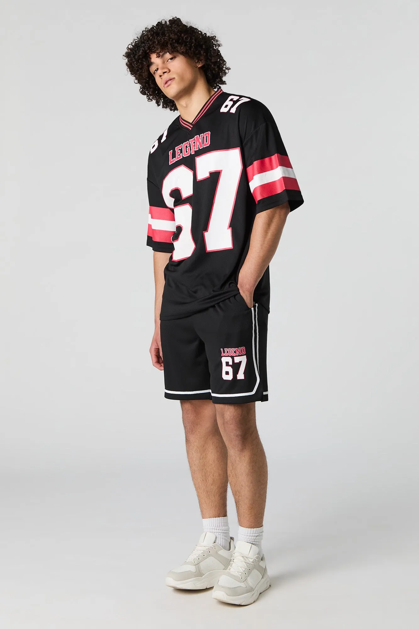 Short sport en filet imprimé sold by Urban Planet product image thumbnail 2