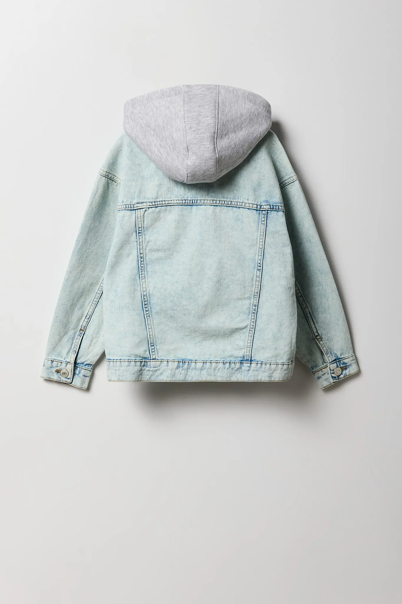Boys Graphic Hooded Denim Jacket sold by Urban Planet product image thumbnail 2