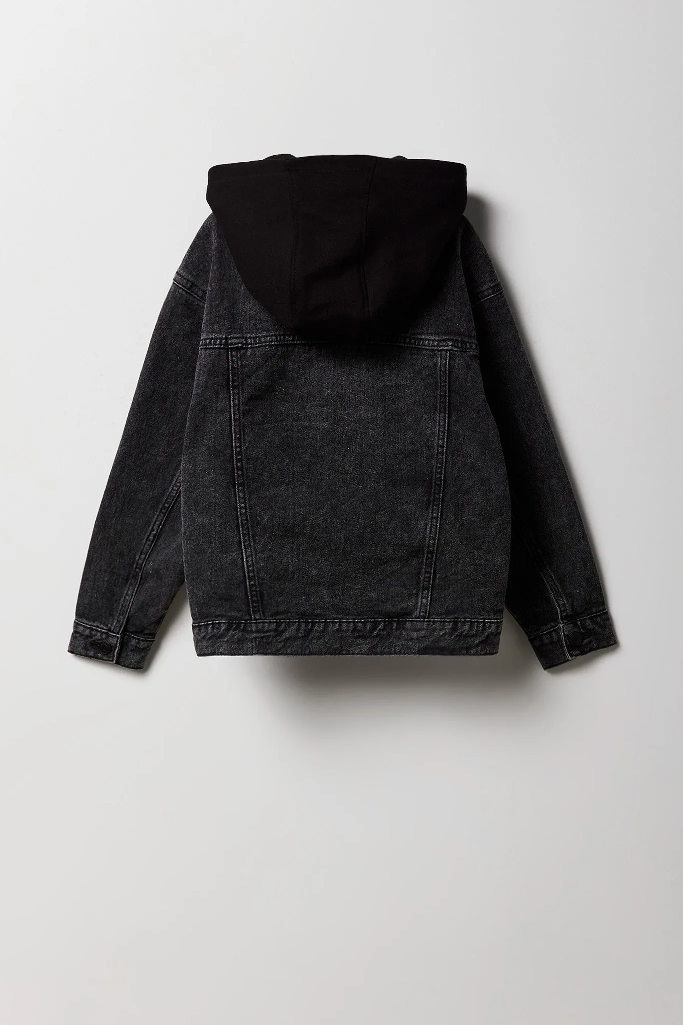 Boys Graphic Hooded Denim Jacket sold by Urban Planet product image thumbnail 4