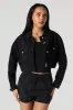 Blouson de style camionneur court en denim sold by Urban Planet