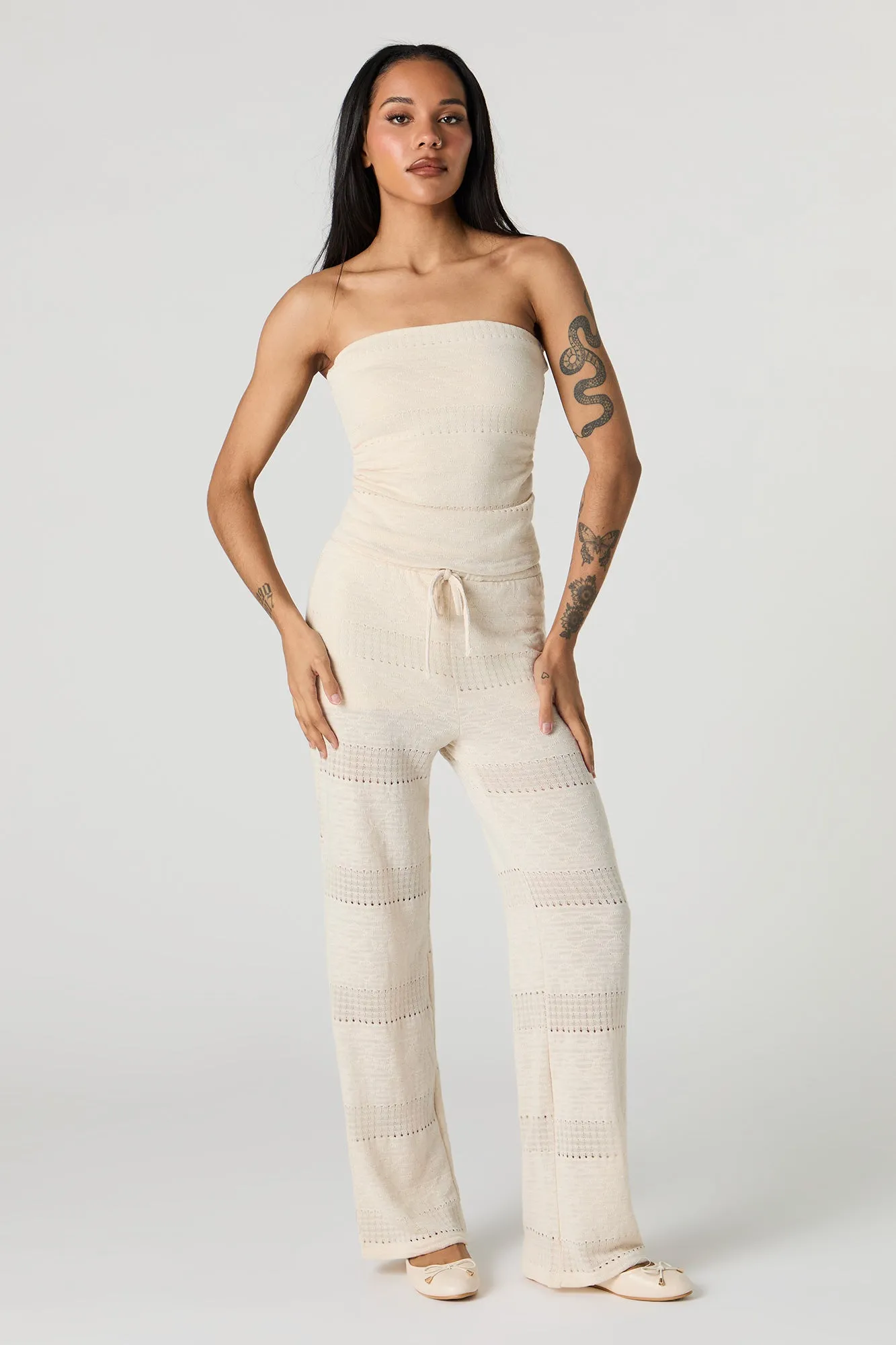 Pointelle Knit Tube Top sold by Urban Planet product image thumbnail 3