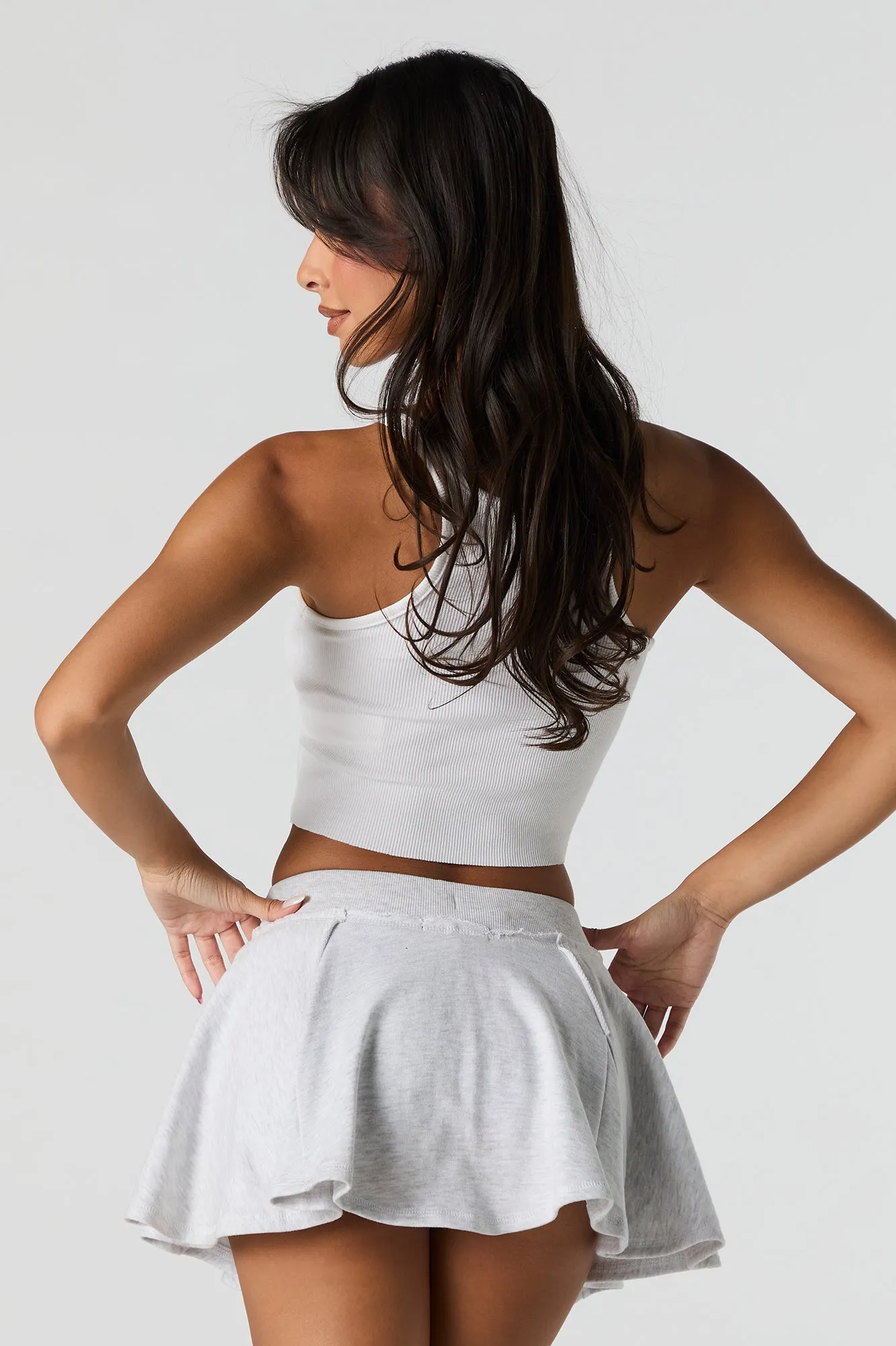 Fleece Drawstring Mini Skort sold by Urban Planet product image thumbnail 2