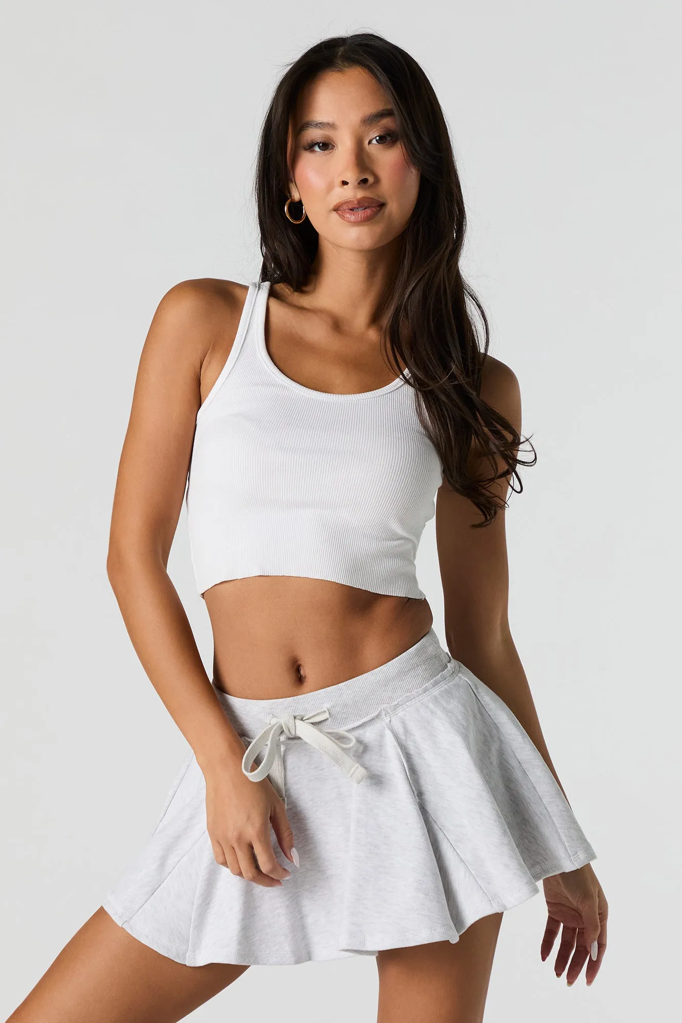 Fleece Drawstring Mini Skort sold by Urban Planet