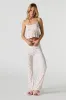 Floral Pointelle Knit Pajama Pant sold by Urban Planet