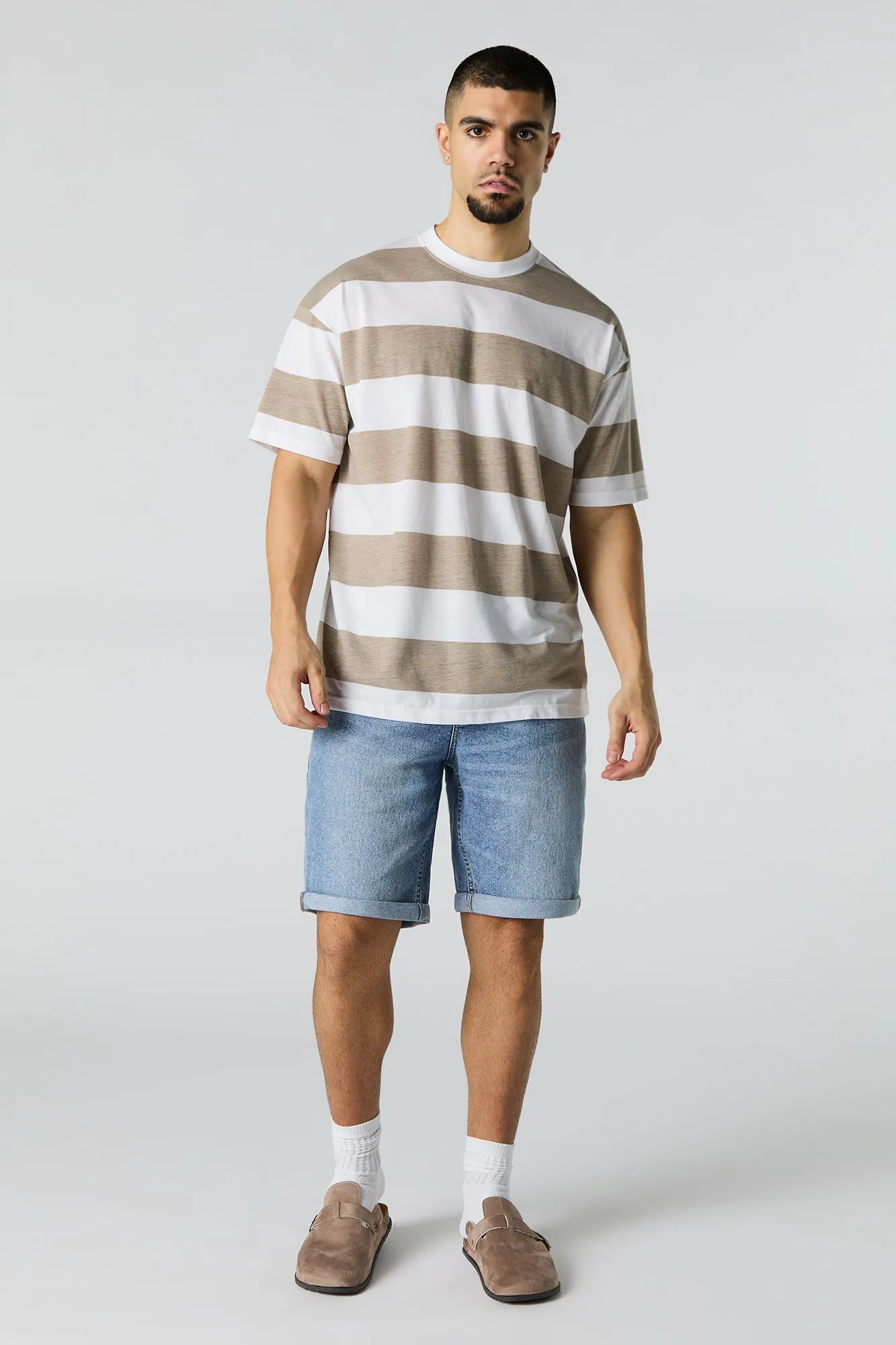 T-shirt décontracté rayé sold by Urban Planet product image thumbnail 3