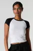 Ribbed Raglan T-Shirt sold by Urban Planet