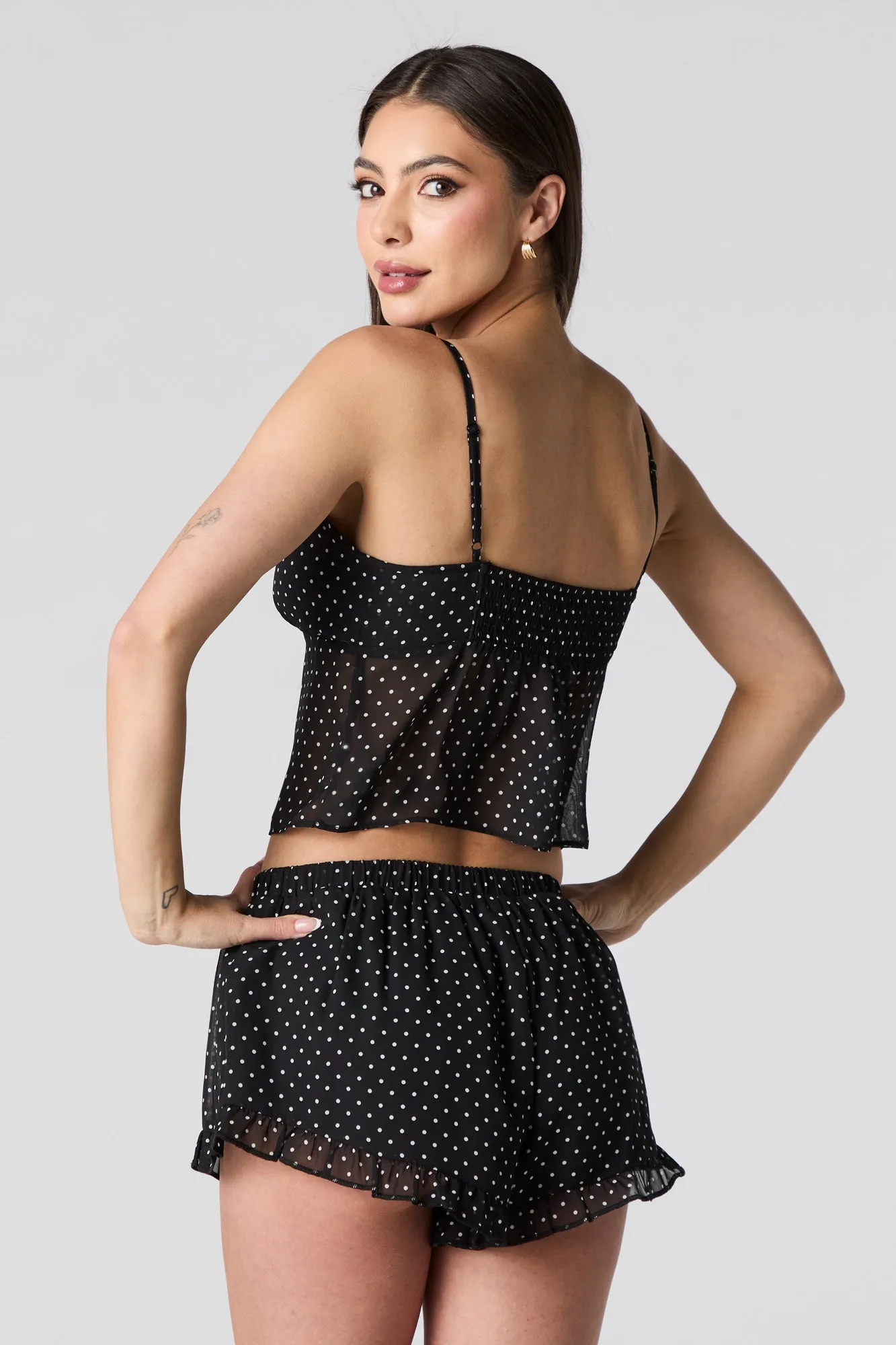 Printed Chiffon Ruffle Short sold by Urban Planet product image thumbnail 5