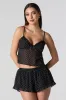 Printed Chiffon Ruffle Short sold by Urban Planet