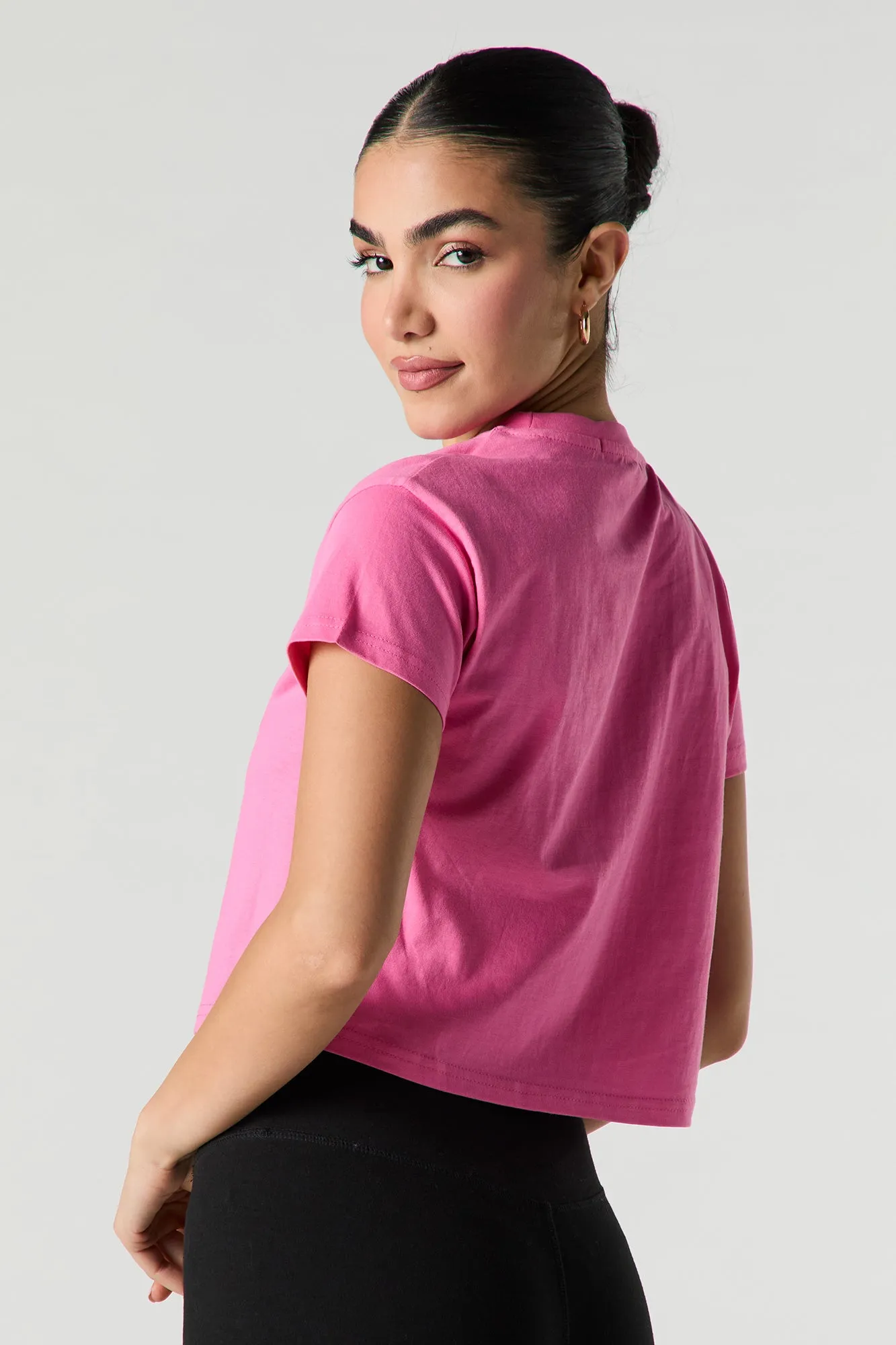 Sweet Strawberries Embroidered Cropped T-Shirt sold by Urban Planet product image thumbnail 2