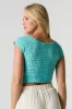 Haut écourté en tricot ouvert à col en V sold by Urban Planet