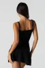 Cable Knit V-Neck Mini Sweater Dress sold by Urban Planet