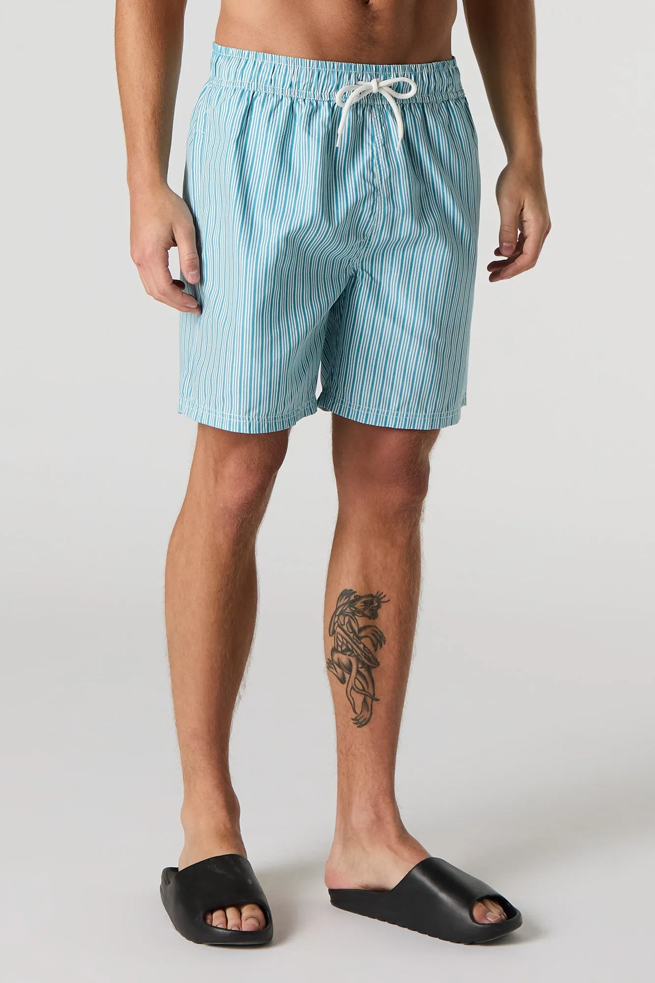 Striped Drawstring Board Short sold by Urban Planet product image thumbnail 2