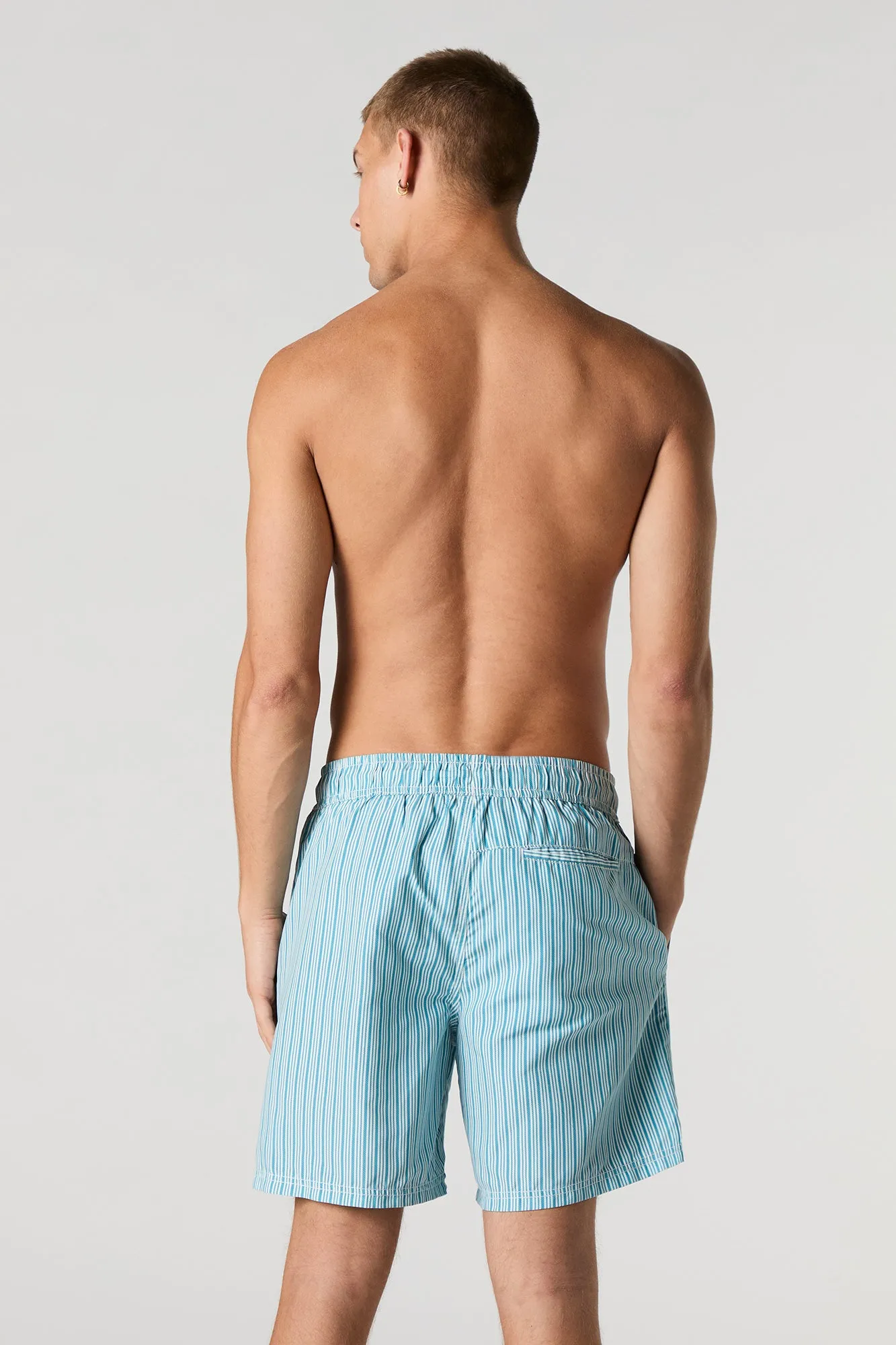 Striped Drawstring Board Short sold by Urban Planet product image thumbnail 3