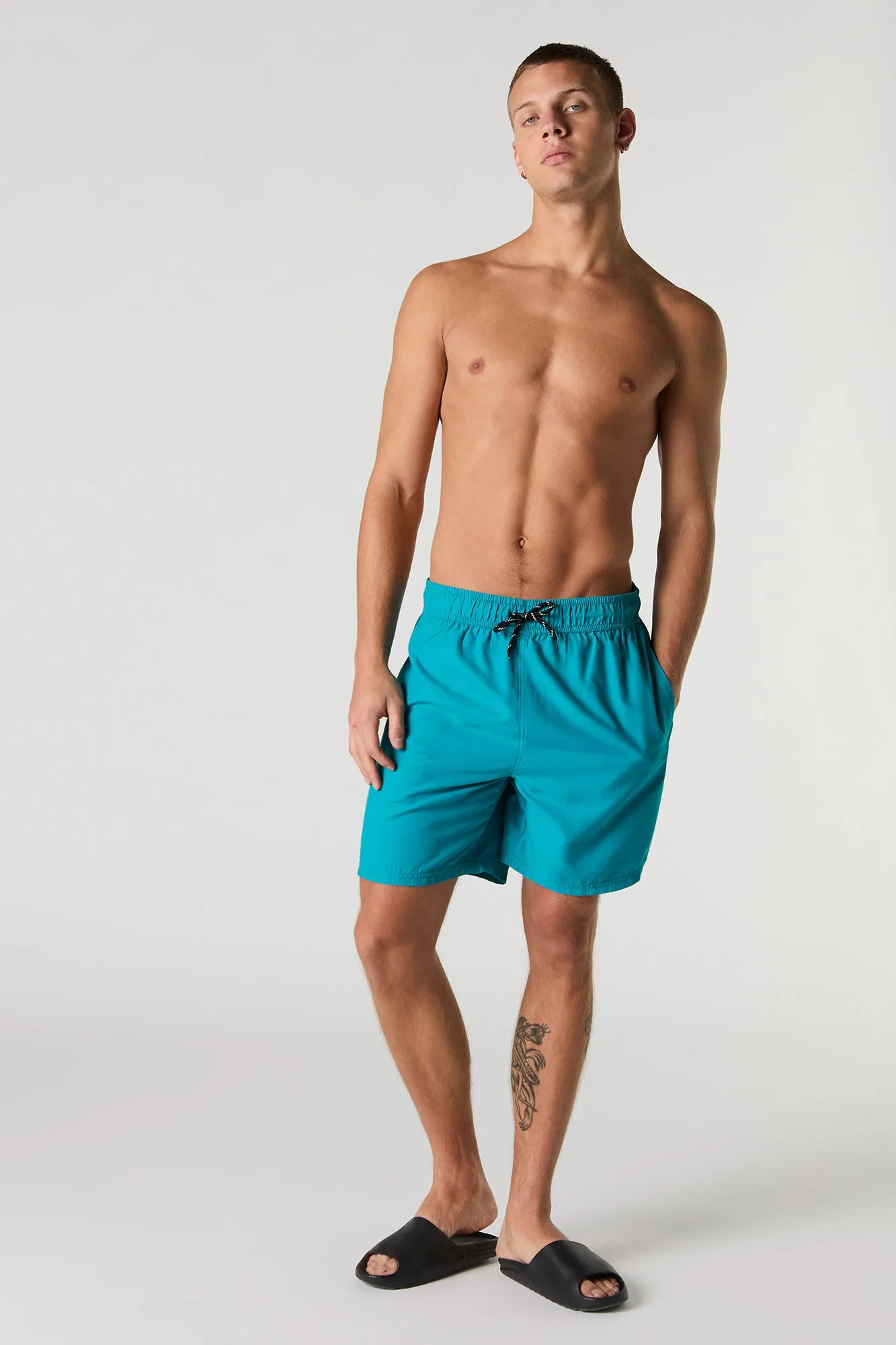 Short de surf uni à taille coulissante sold by Urban Planet product image thumbnail 4