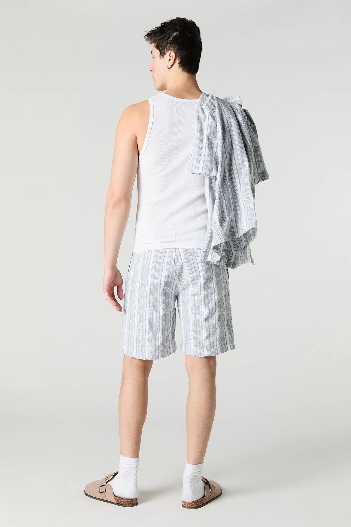 Striped Knit Drawstring Short sold by Urban Planet product image thumbnail 3