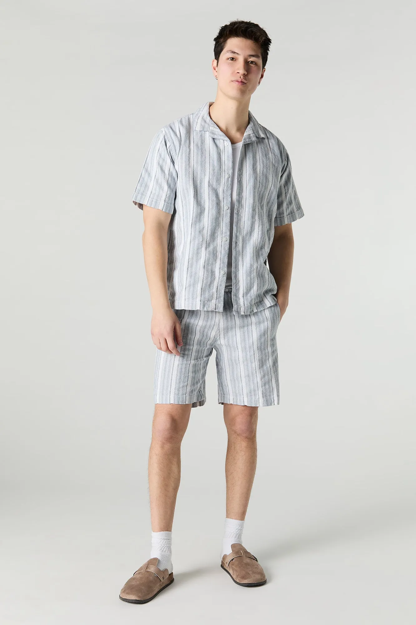 Striped Knit Drawstring Short sold by Urban Planet product image thumbnail 2