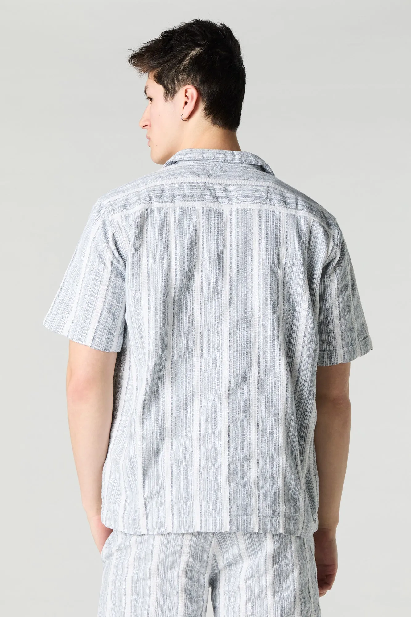 Striped Knit Button-Up Top sold by Urban Planet product image thumbnail 2