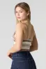 Striped Crochet Knit V-Neck Cami sold by Urban Planet