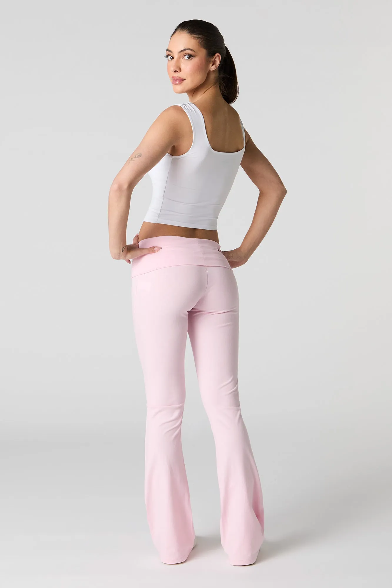 Foldover Waist Flare Legging sold by Urban Planet product image thumbnail 3