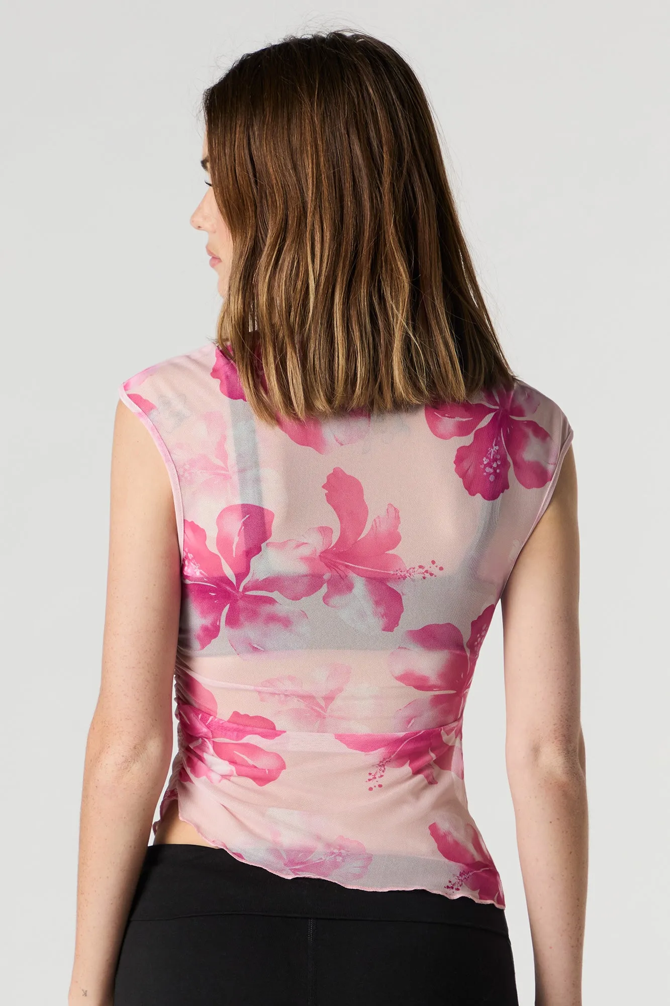 Mesh Asymmetrical Tank sold by Urban Planet product image thumbnail 2