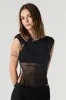 Mesh Asymmetrical Tank sold by Urban Planet