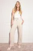 Pantalon à jambe large et taille basse en lin sold by Urban Planet