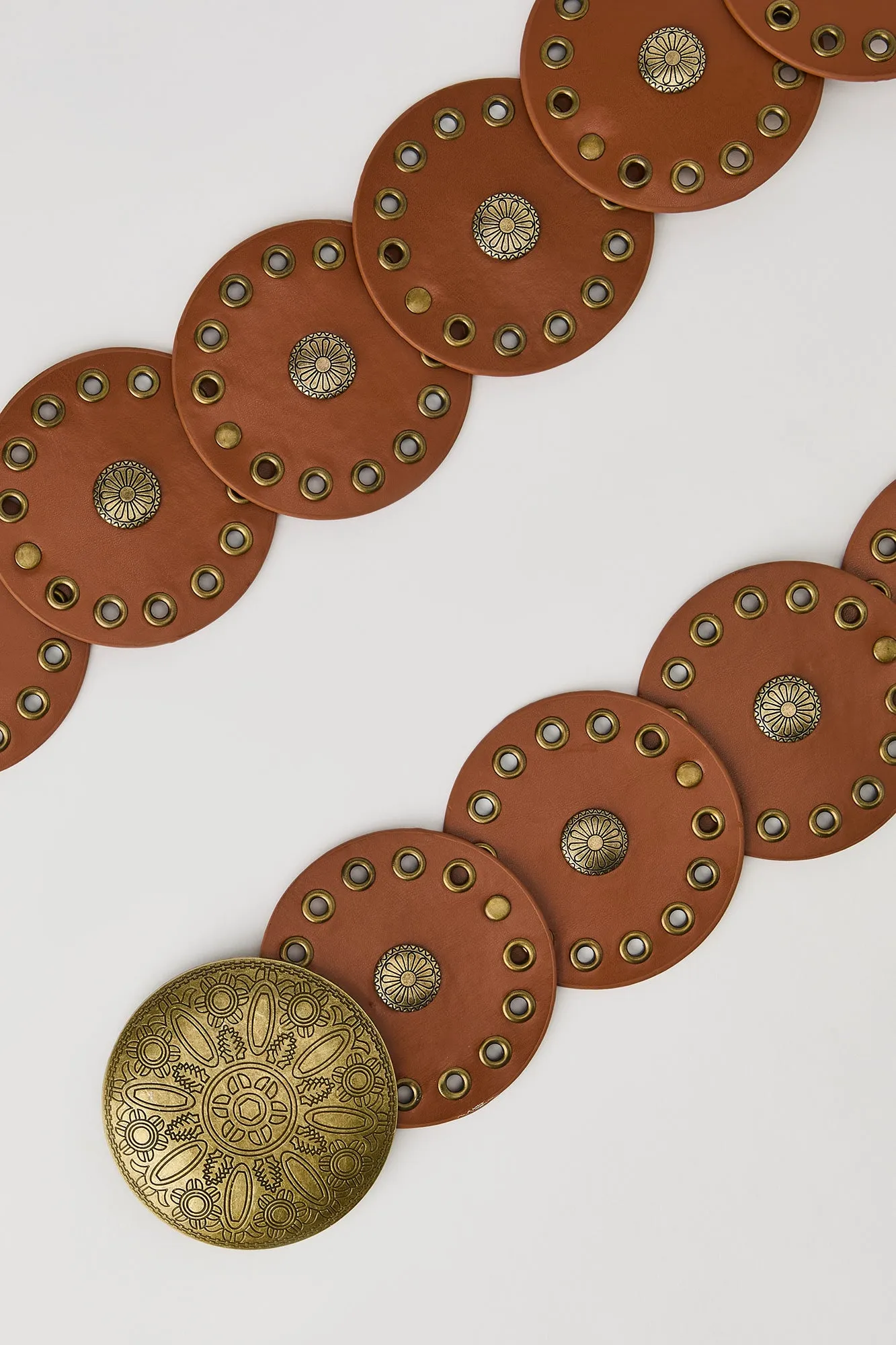 Faux-Leather Medallion Belt sold by Urban Planet product image thumbnail 2