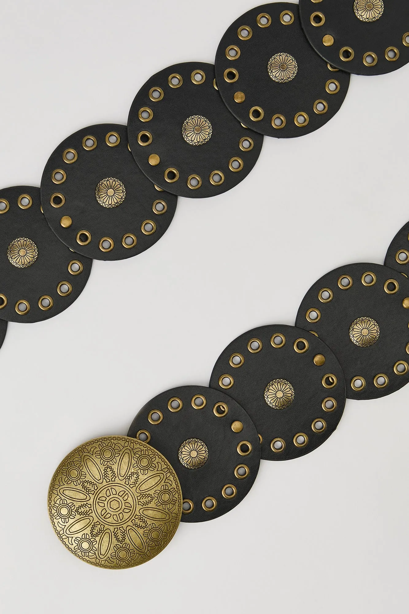 Faux-Leather Medallion Belt sold by Urban Planet product image thumbnail 4