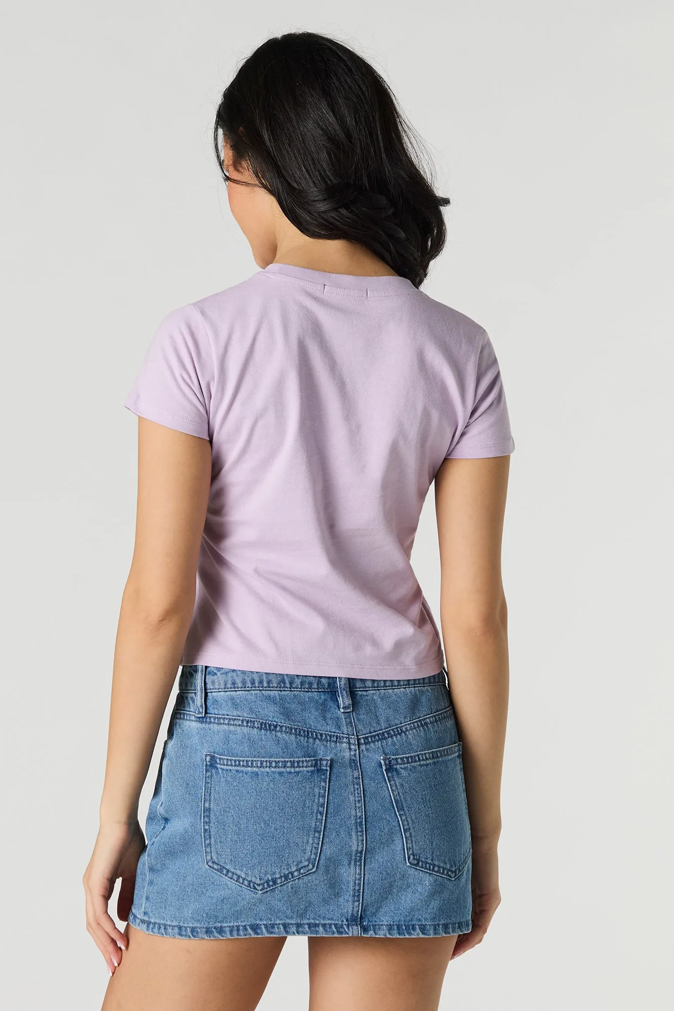 Angel Embroidered Cropped T-Shirt sold by Urban Planet product image thumbnail 2