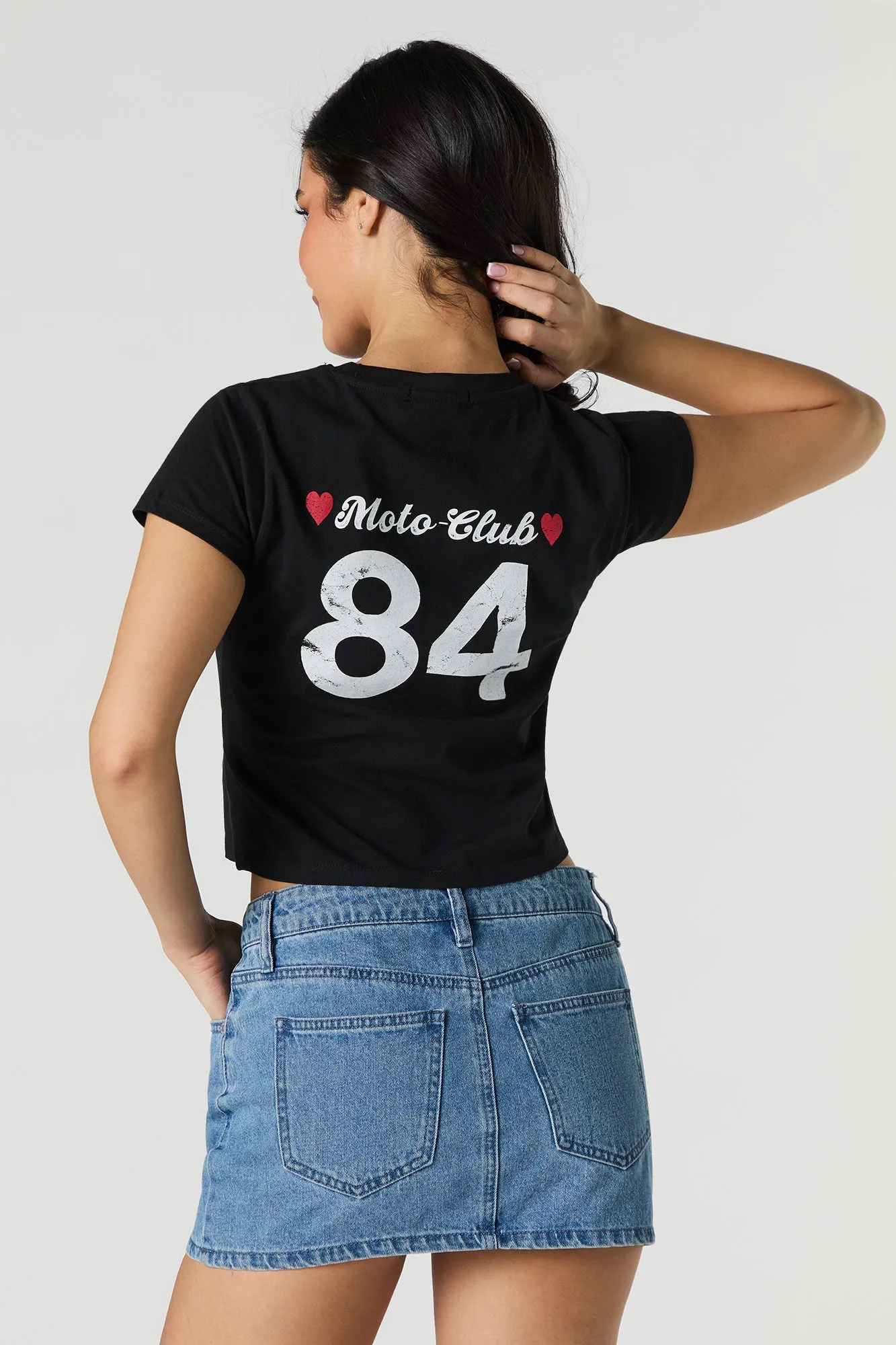 Wild Hearts Embroidered Graphic Cropped T-Shirt sold by Urban Planet product image thumbnail 2