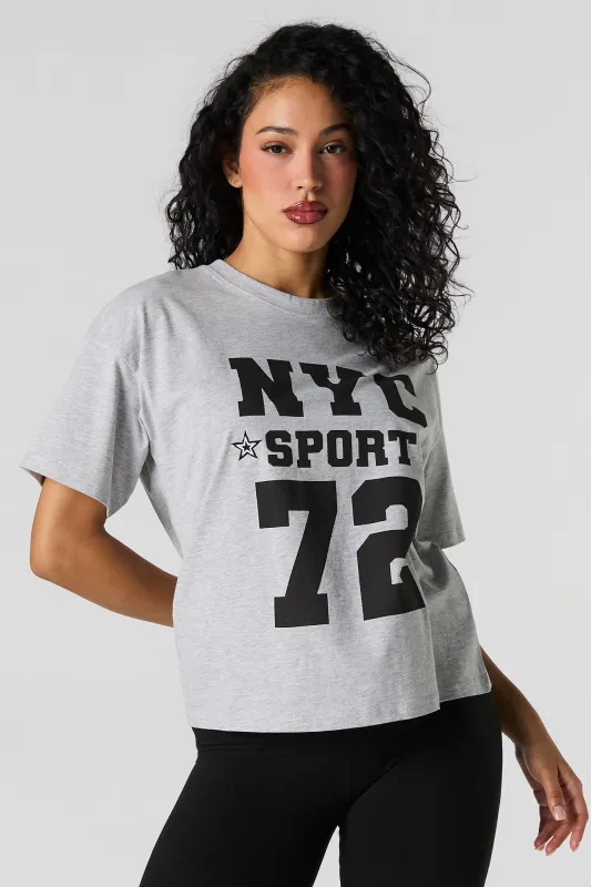 T-shirt décontracté à imprimé NYC Sport sold by Urban Planet