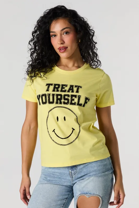 T-shirt à imprimé Treat Yourself sold by Urban Planet