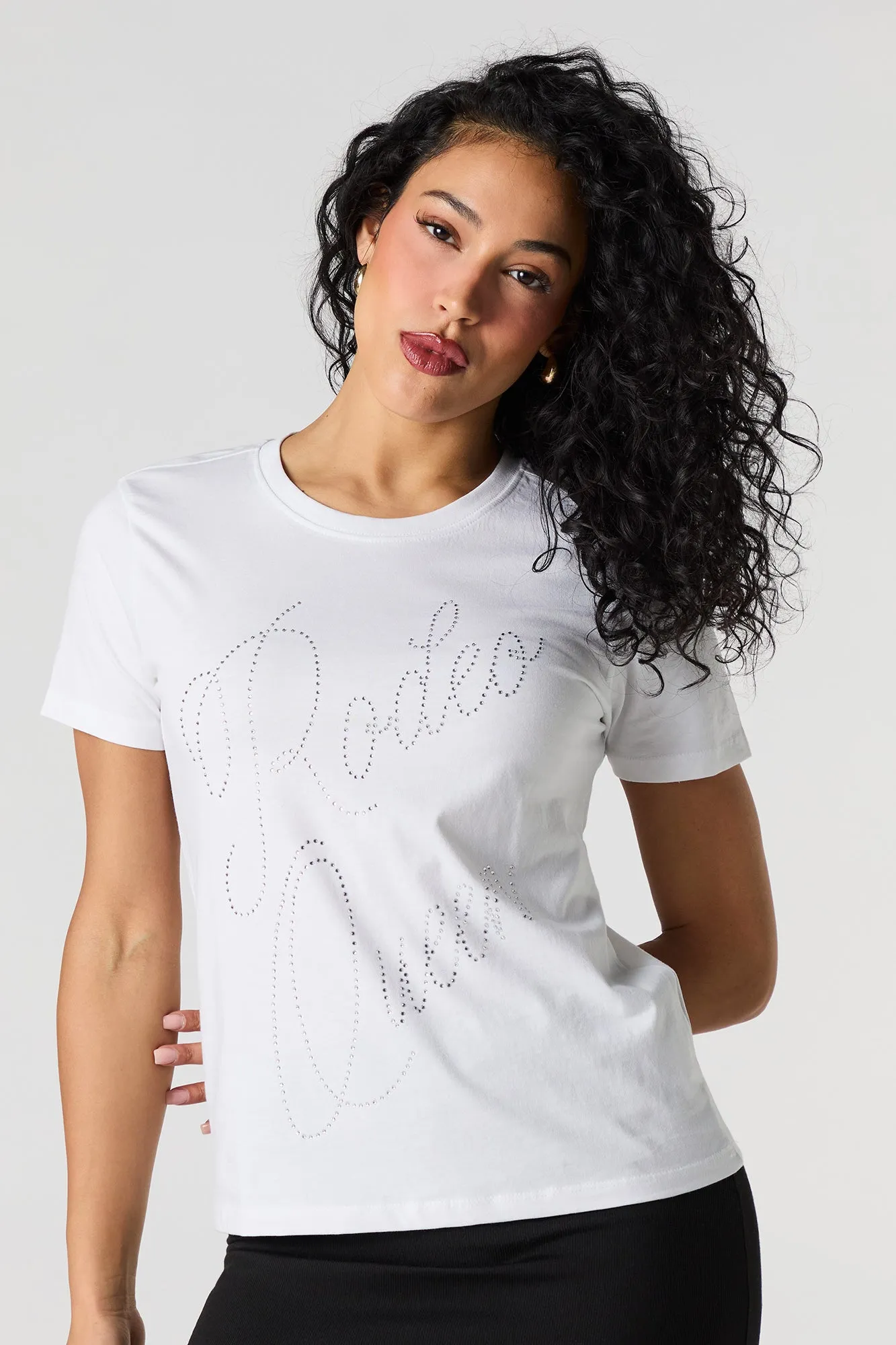 T-shirt à imprimé Rodeo Queen avec pierres du Rhin sold by Urban Planet