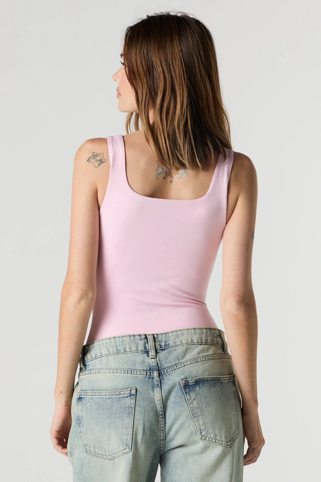 Contour Square Neck Tank Bodysuit sold by Urban Planet product image thumbnail 2
